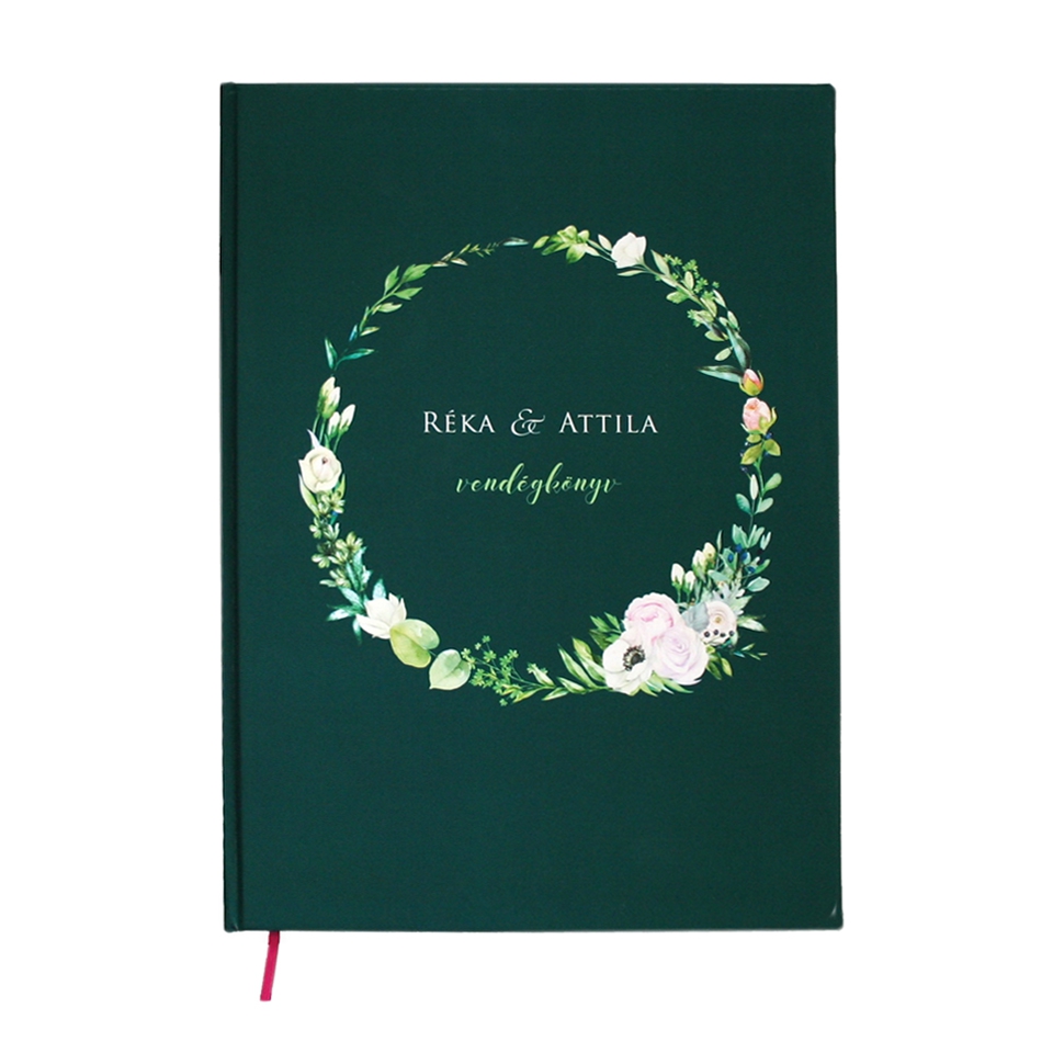Foliage Lily esküvői vendégkönyv